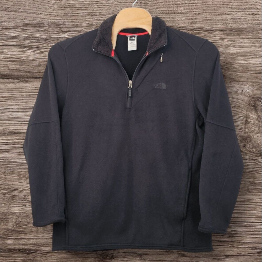 The North Face Jacket Mens XL Black Fleece Glacier Half‎ Zip Pullover Sweatshirt